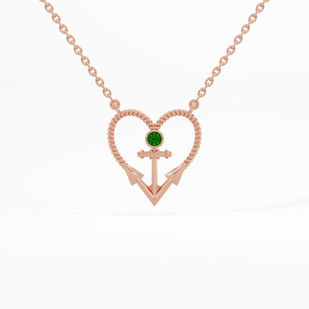 #metal_rose-gold-plated#stone-colour_emerald-green