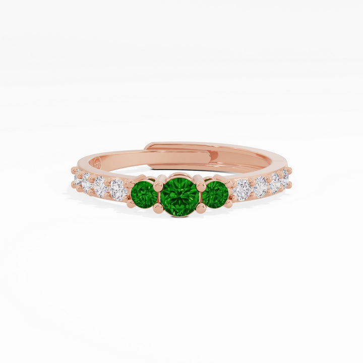 #metal_rose-gold-plated#stone-colour_emerald-green