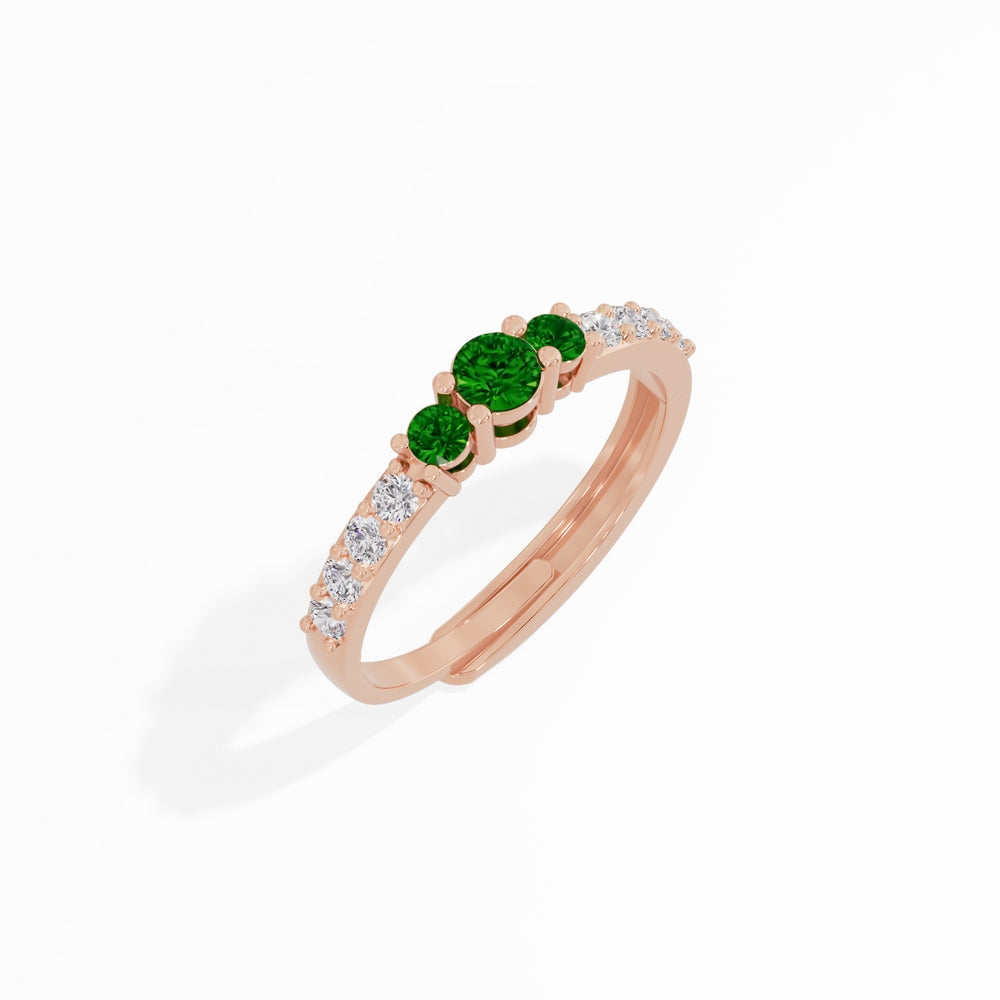 #metal_rose-gold-plated#stone-colour_emerald-green