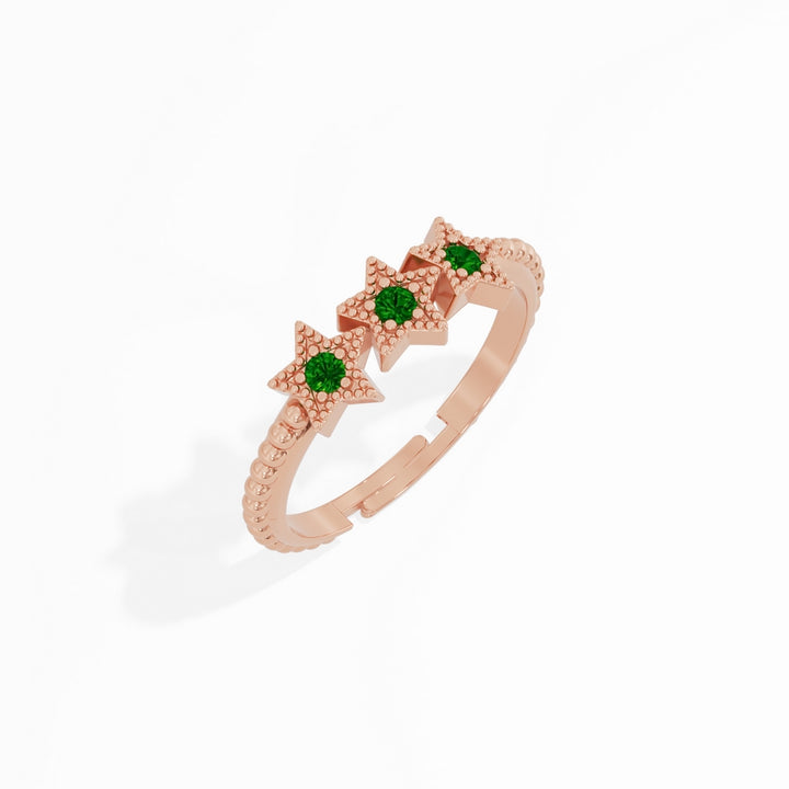 #metal_rose-gold-plated#stone-colour_emerald-green