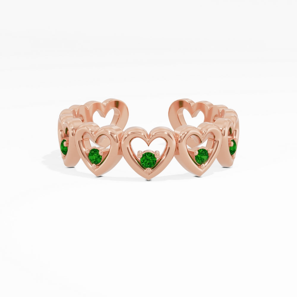 #metal_rose-gold-plated#stone-colour_emerald-green