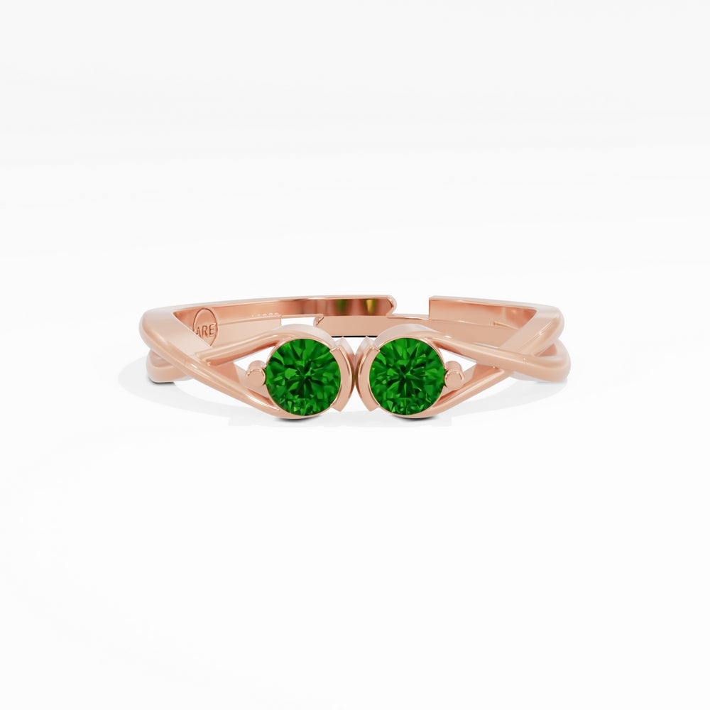 #metal_rose-gold-plated#stone-colour_emerald-green