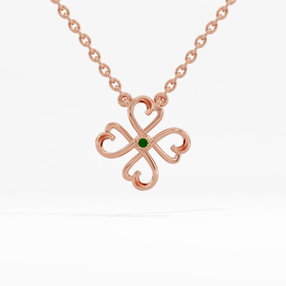 #metal_rose-gold-plated#stone-colour_emerald-green