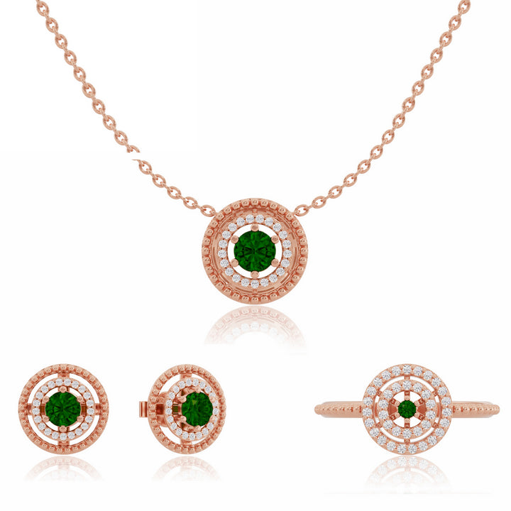 #metal_rose-gold-plated#stone-colour_emerald-green