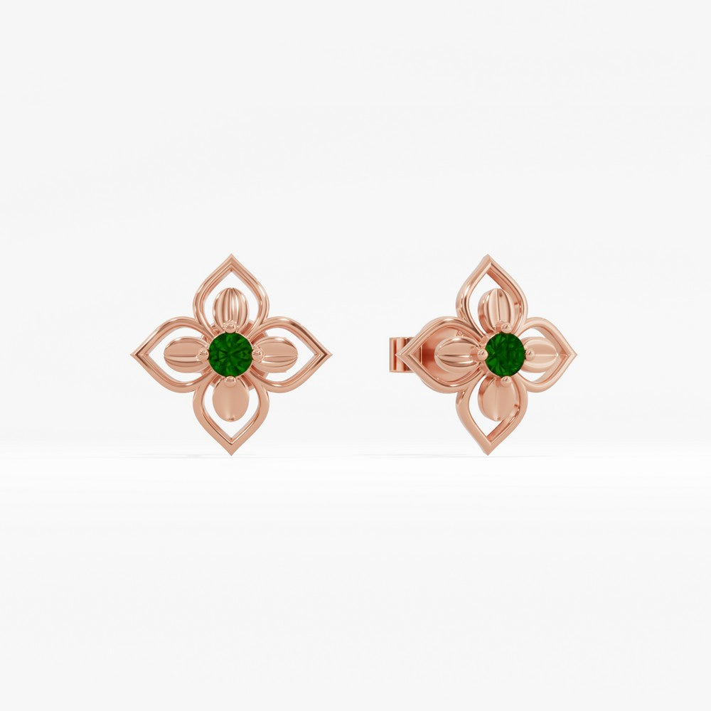 #metal_rose-gold-plated#stone-colour_emerald-green