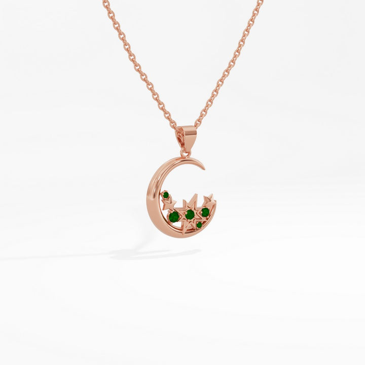 #metal_rose-gold-plated#stone-colour_emerald-green