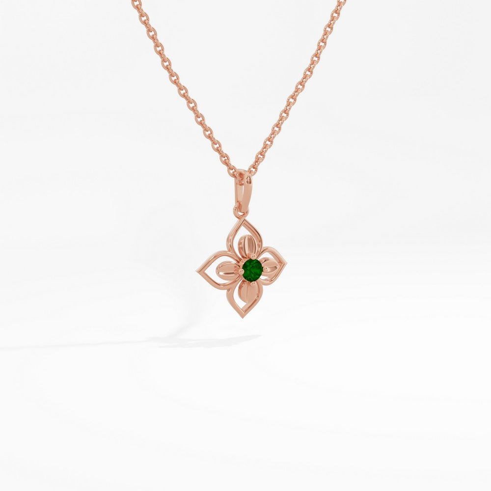 #metal_rose-gold-plated#stone-colour_emerald-green