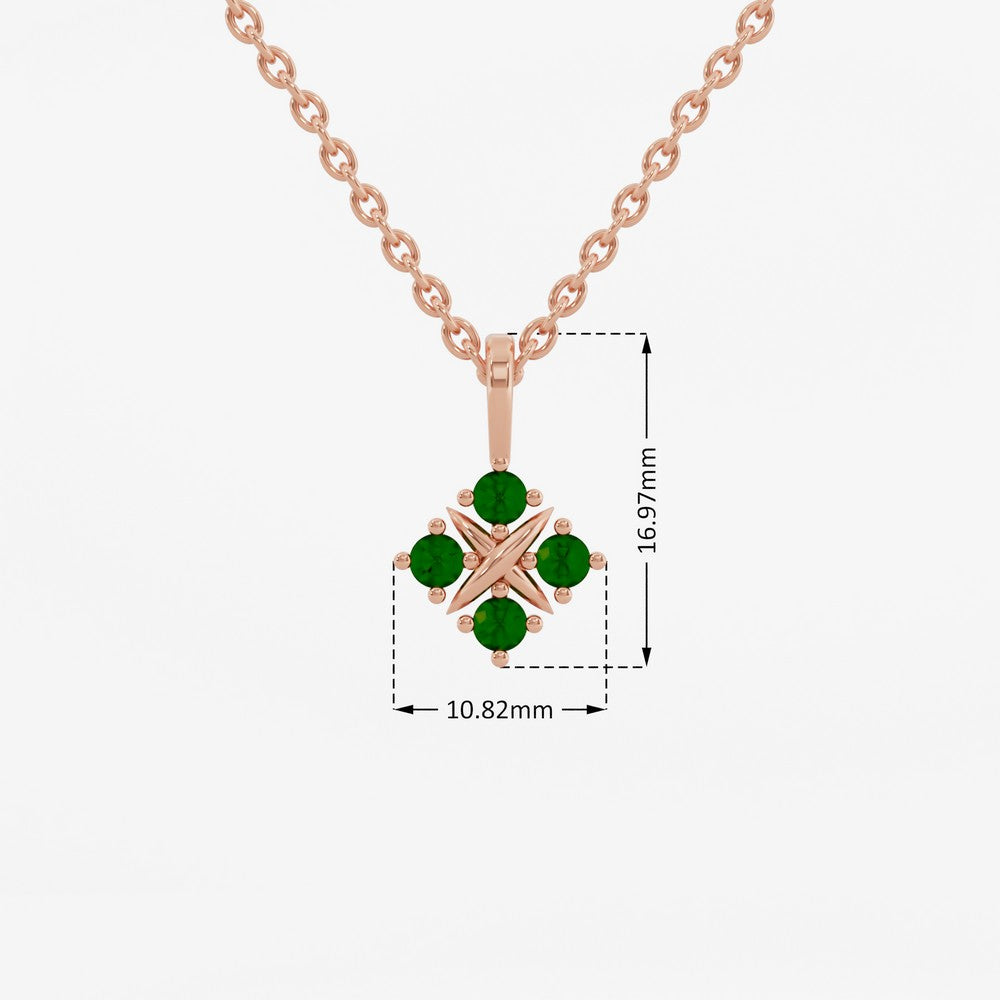 #metal_rose-gold-plated#stone-colour_emerald-green