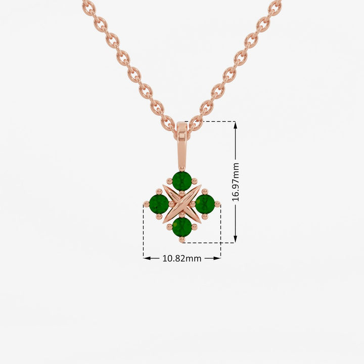 #metal_rose-gold-plated#stone-colour_emerald-green