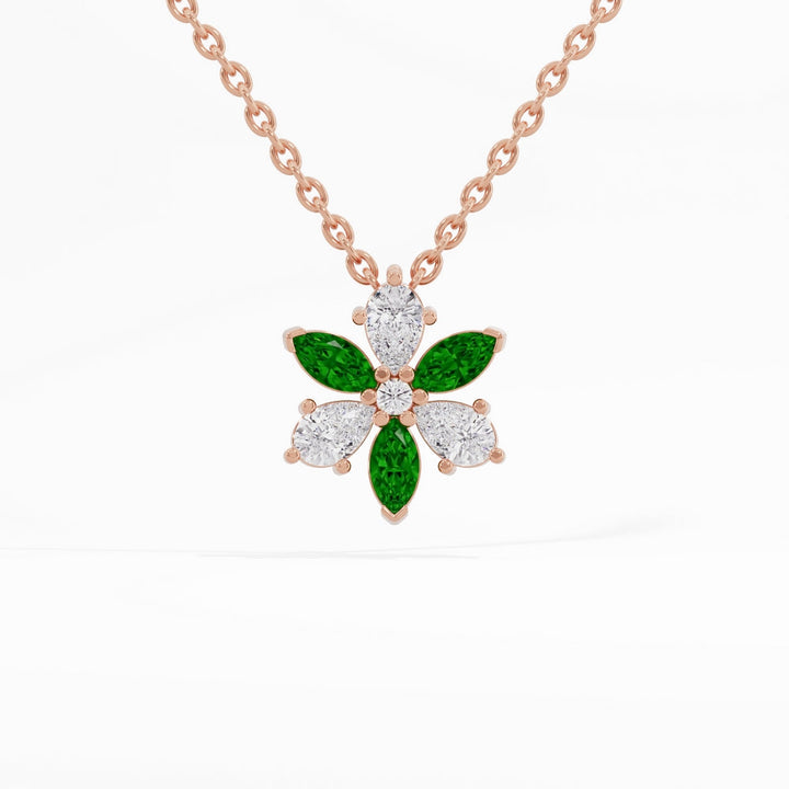 #metal_rose-gold-plated#stone-colour_emerald-green