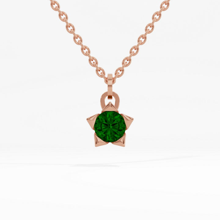 #metal_rose-gold-plated#stone-colour_emerald-green