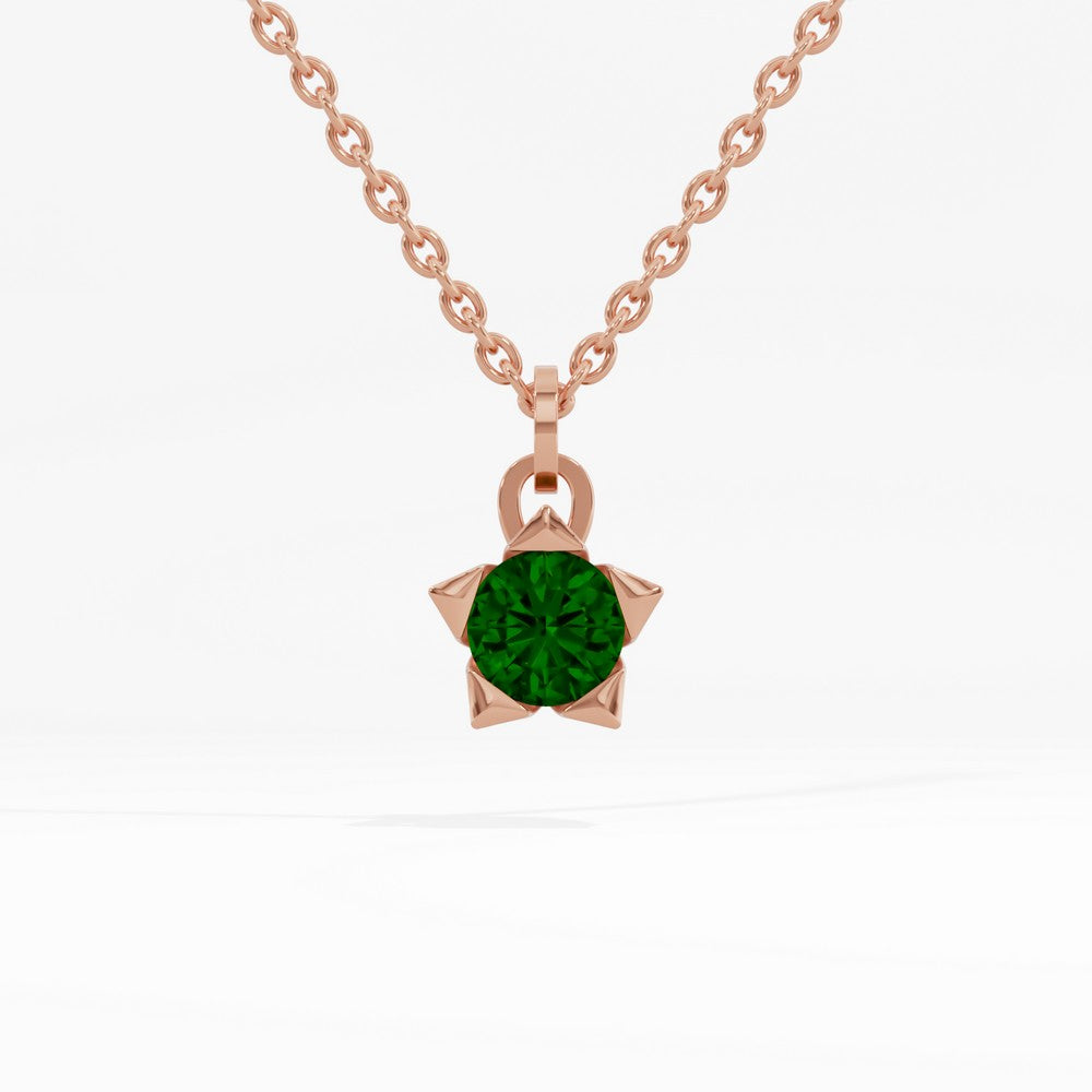 #metal_rose-gold-plated#stone-colour_emerald-green