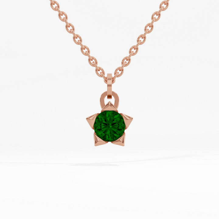 #metal_rose-gold-plated#stone-colour_emerald-green