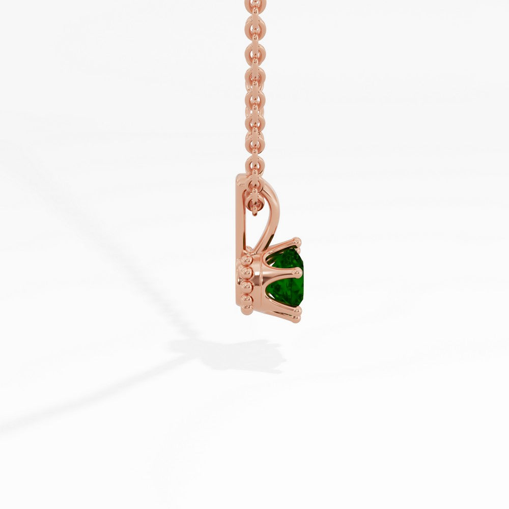 #metal_rose-gold-plated#stone-colour_emerald-green