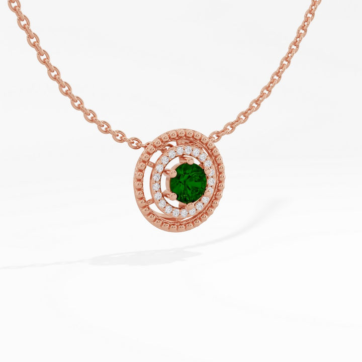 #metal_rose-gold-plated#stone-colour_emerald-green