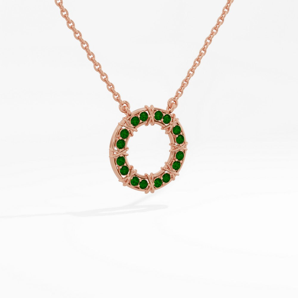 #metal_rose-gold-plated#stone-colour_emerald-green