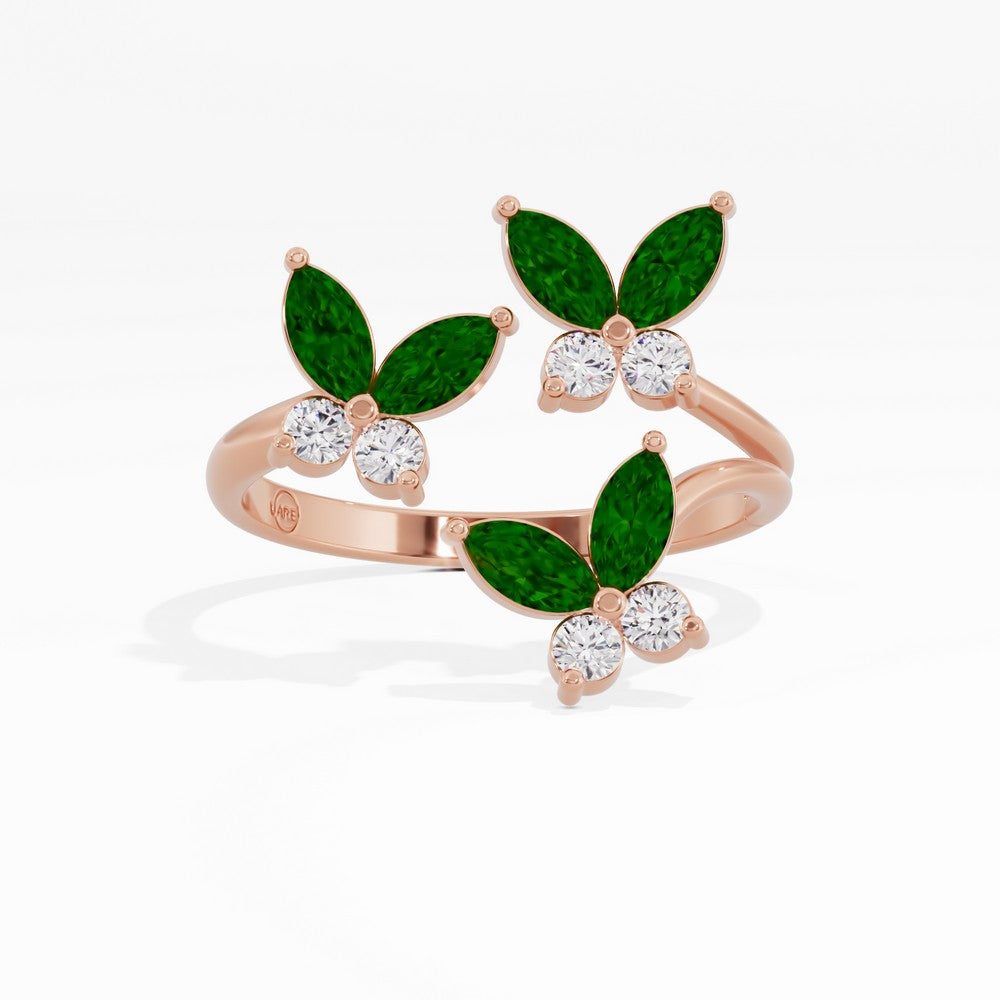 #metal_rose-gold-plated#stone-colour_emerald-green