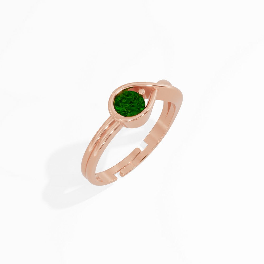 #metal_rose-gold-plated#stone-colour_emerald-green