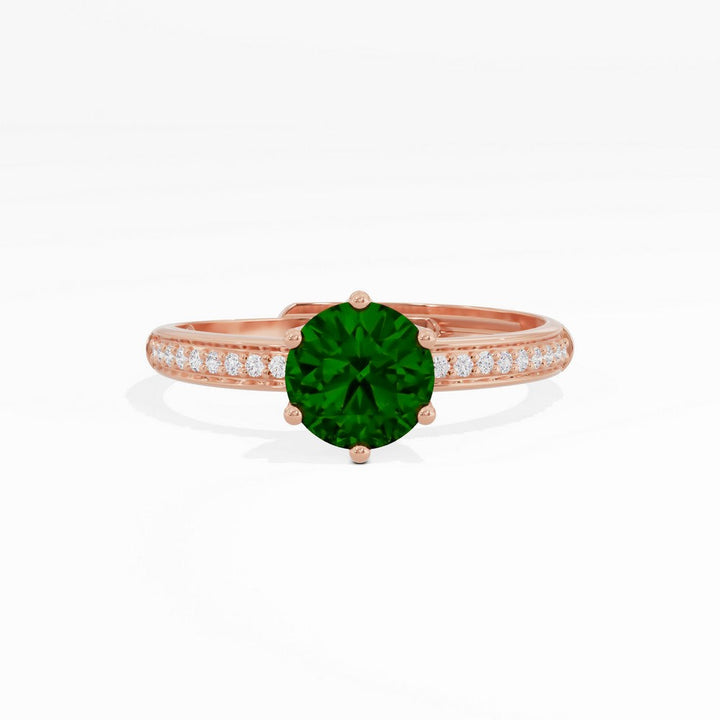 #metal_rose-gold-plated#stone-colour_emerald-green