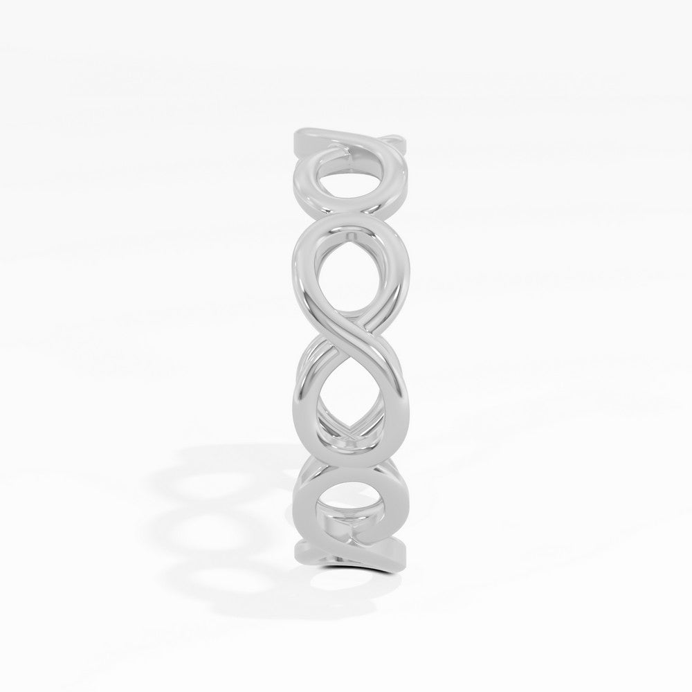 925 sterling silver Infinity Ring side view#metal_sterling-silver