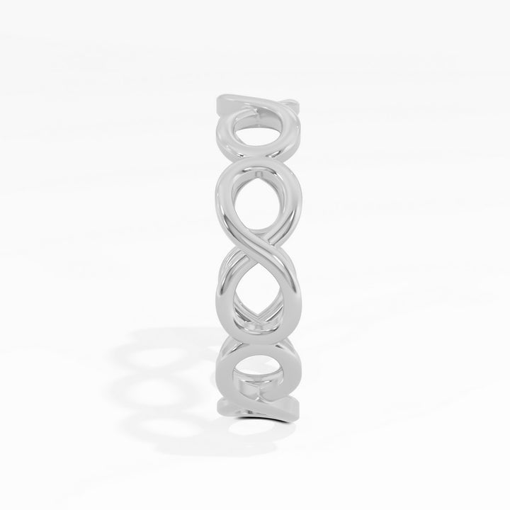 925 sterling silver Infinity Ring side view#metal_sterling-silver